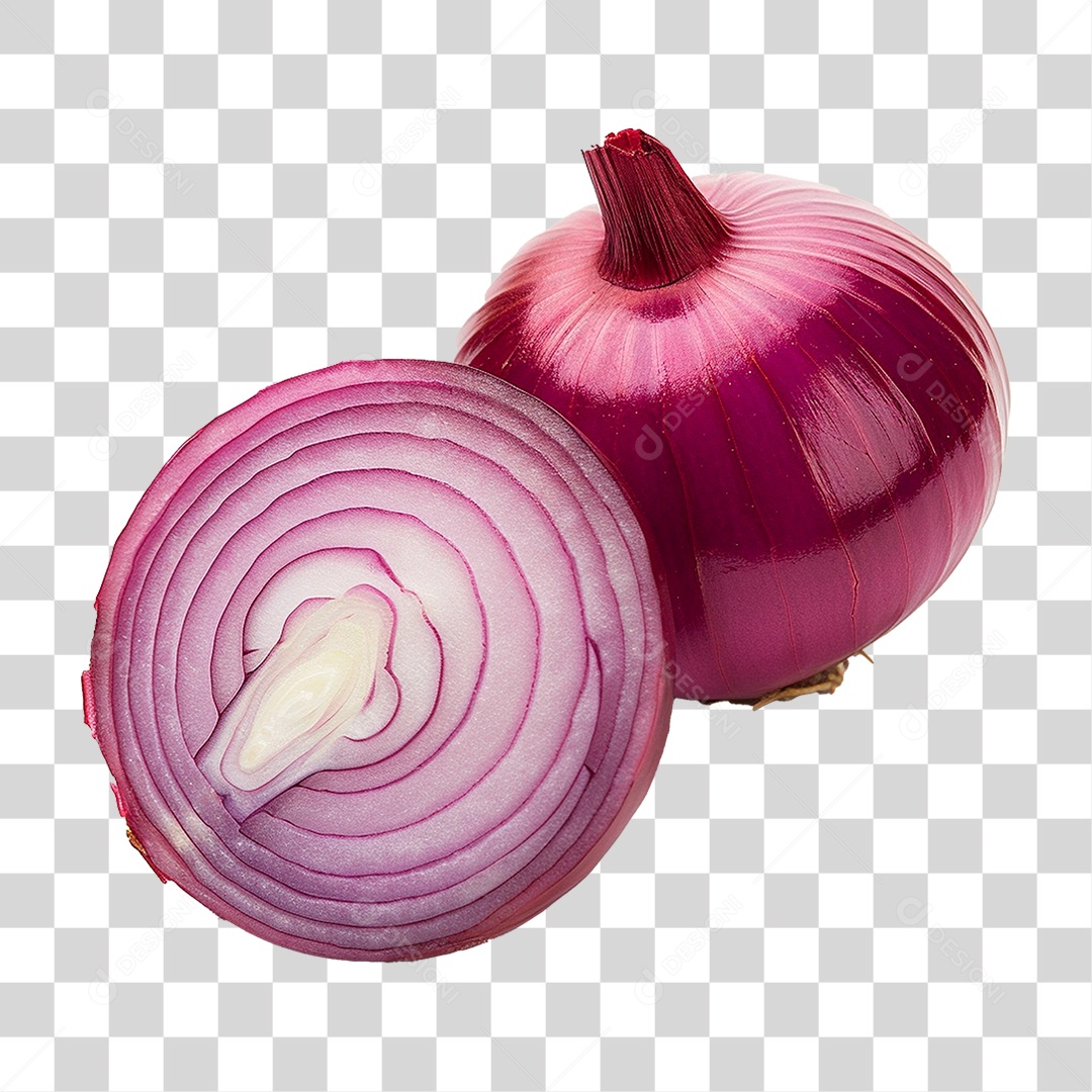 Cebola Roxa PNG Transparente