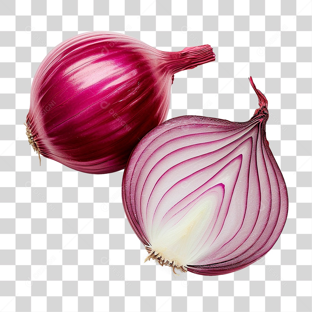 Cebola Roxa PNG Transparente