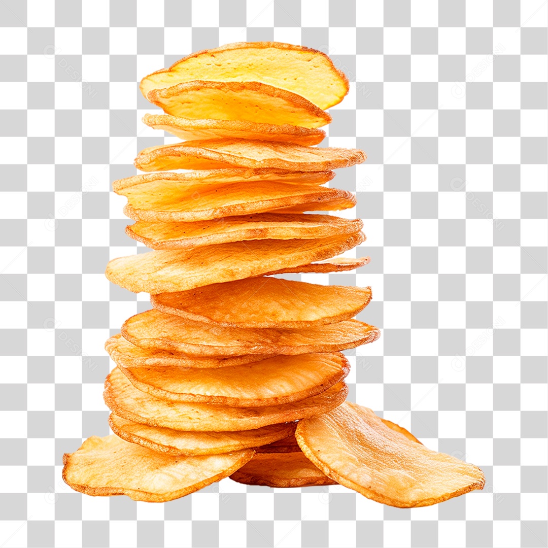 Batata Chips PNG Transparente