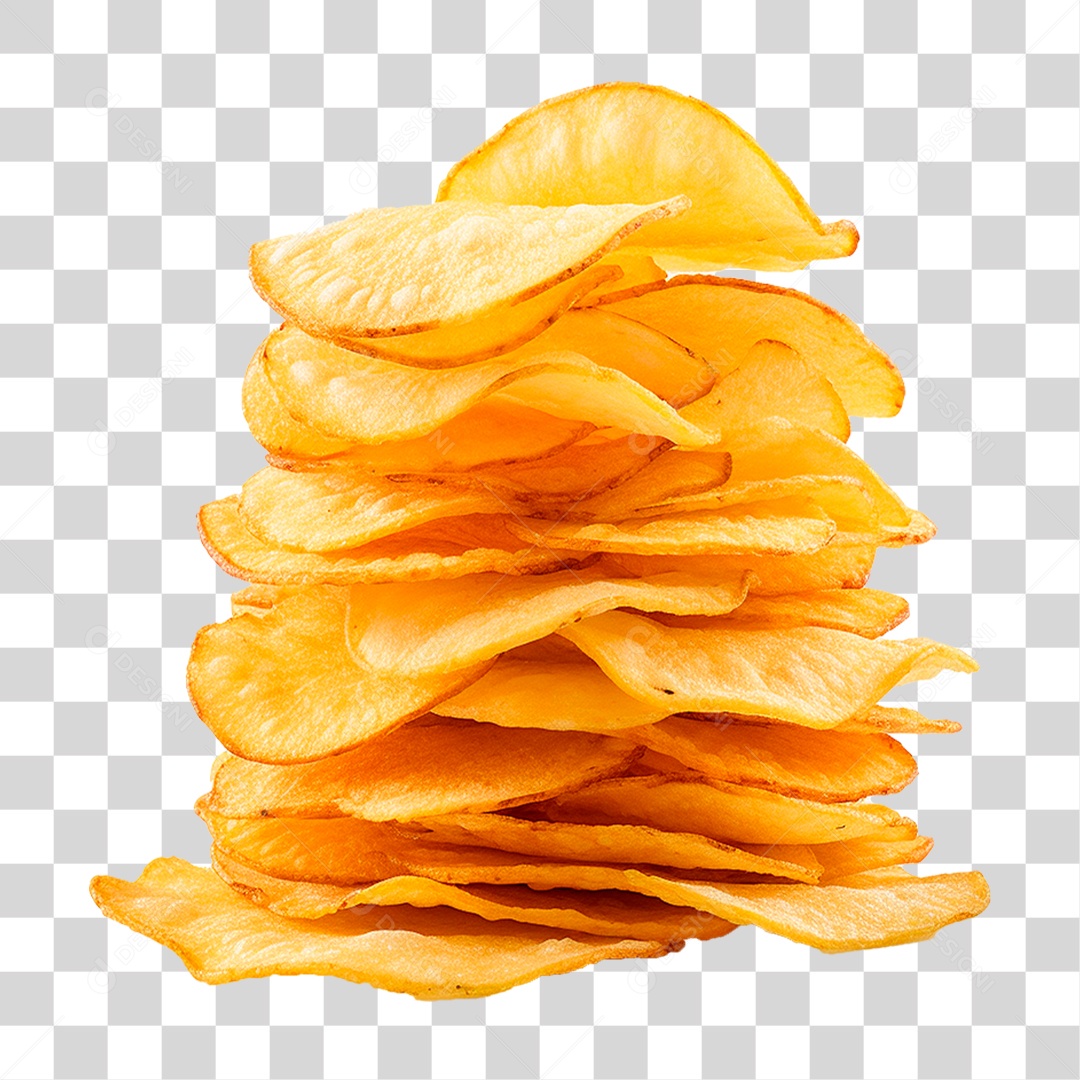 Batata Chips PNG Transparente