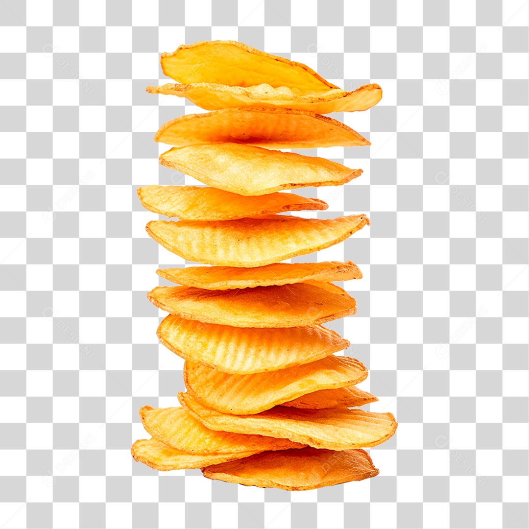 Batata Chips PNG Transparente