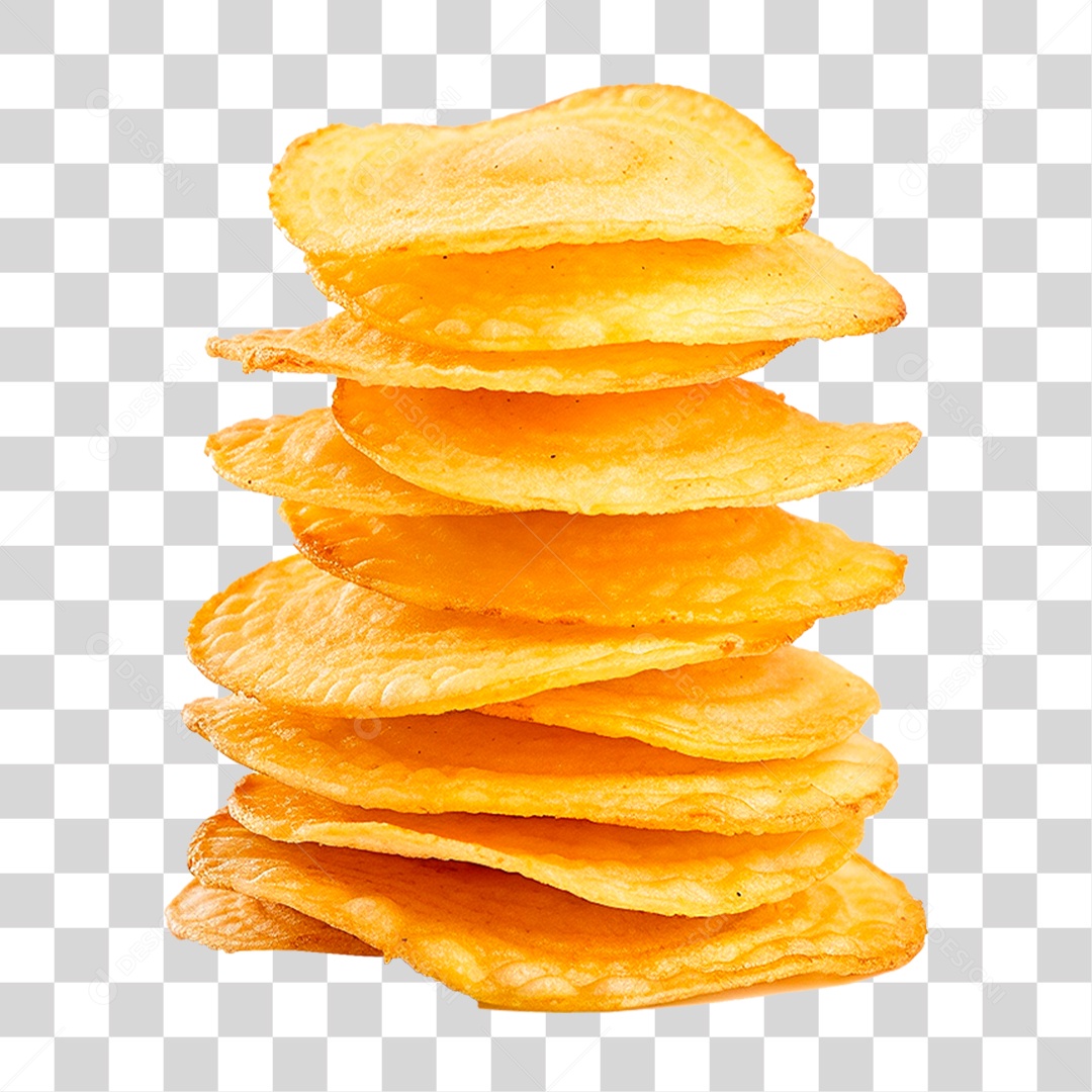 Batata Chips PNG Transparente