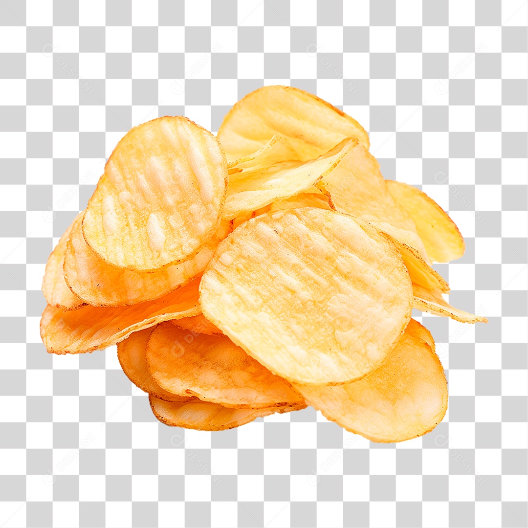 Batata Chips PNG Transparente