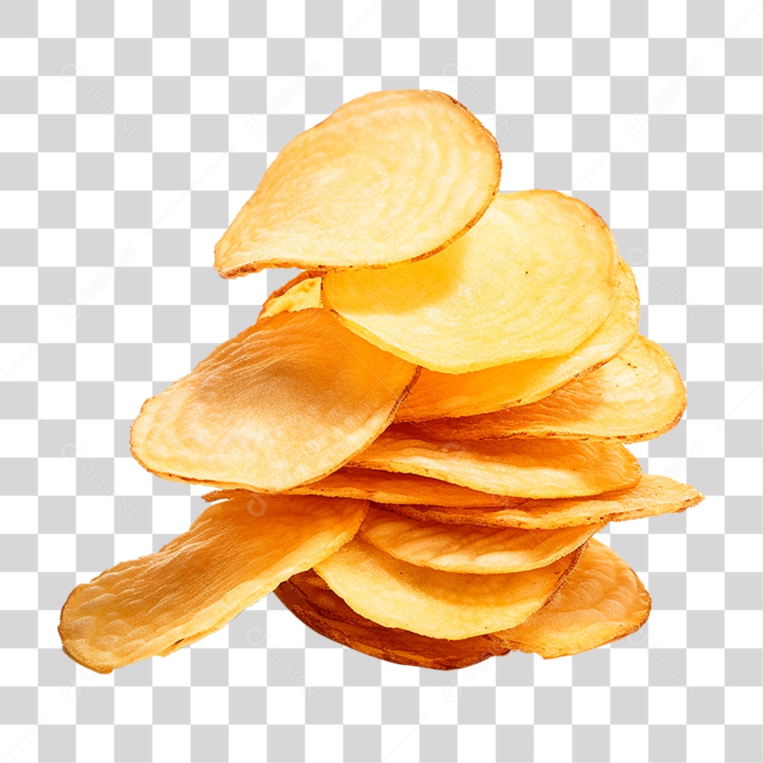 Batata Chips PNG Transparente