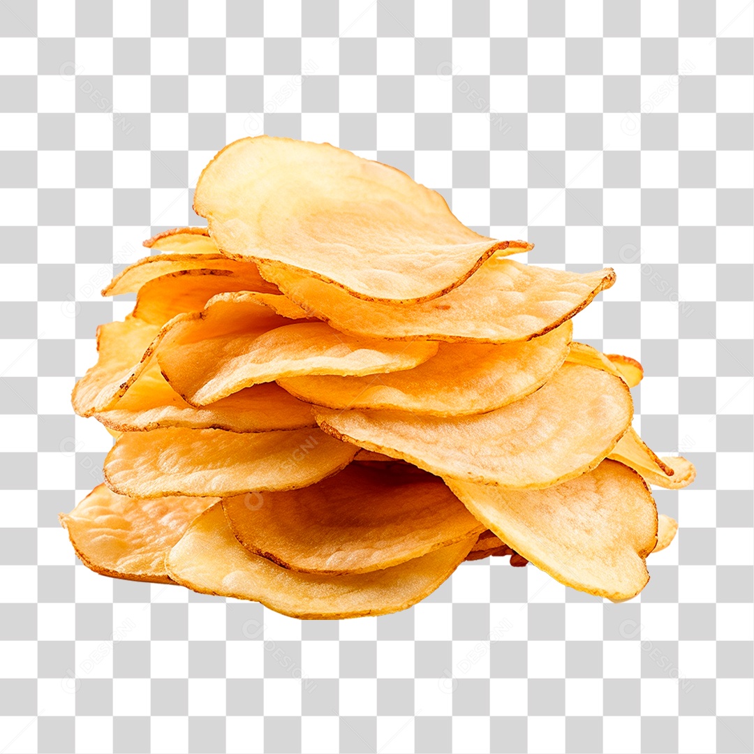 Batata Chips PNG Transparente