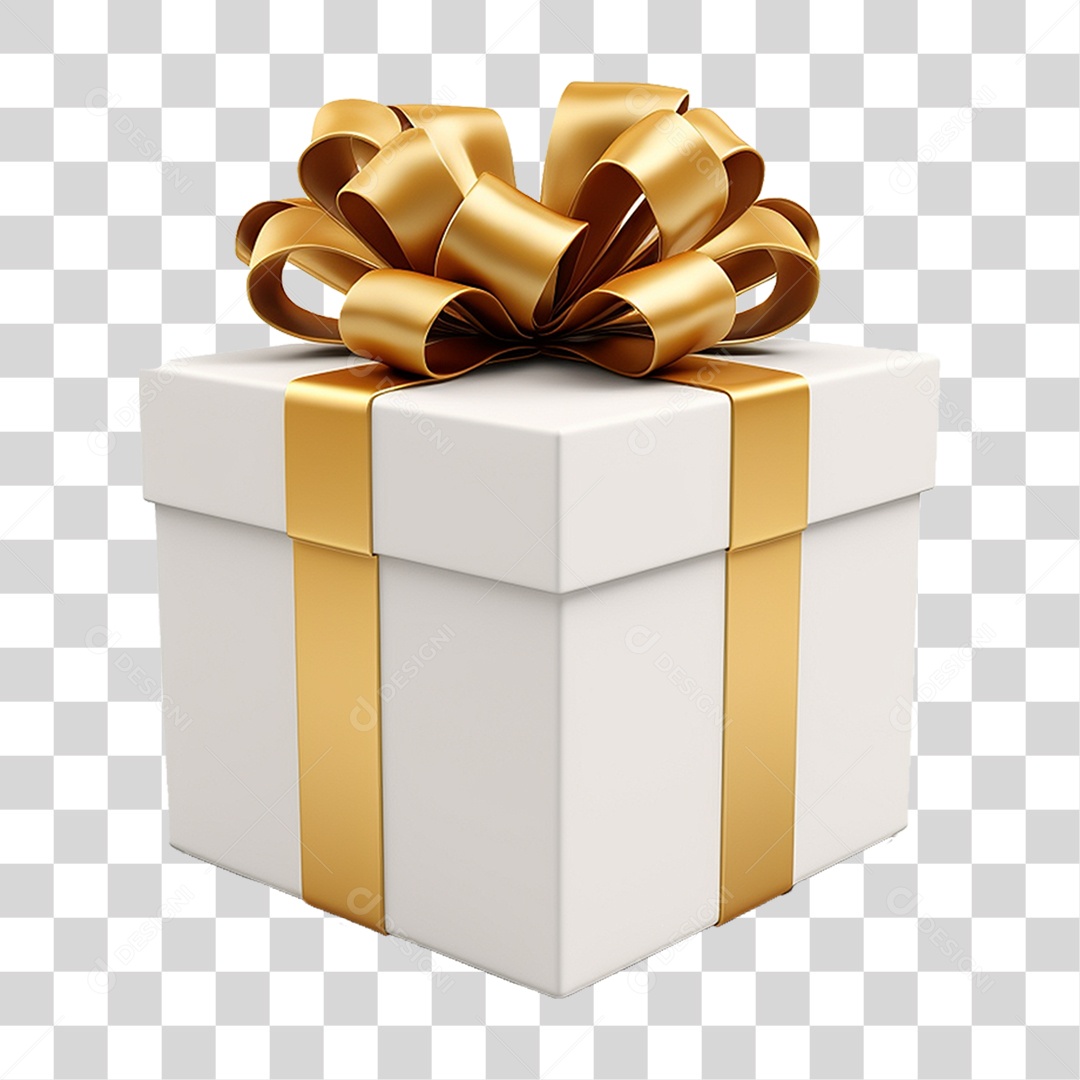 Transparent PNG Gift Box with Ribbon