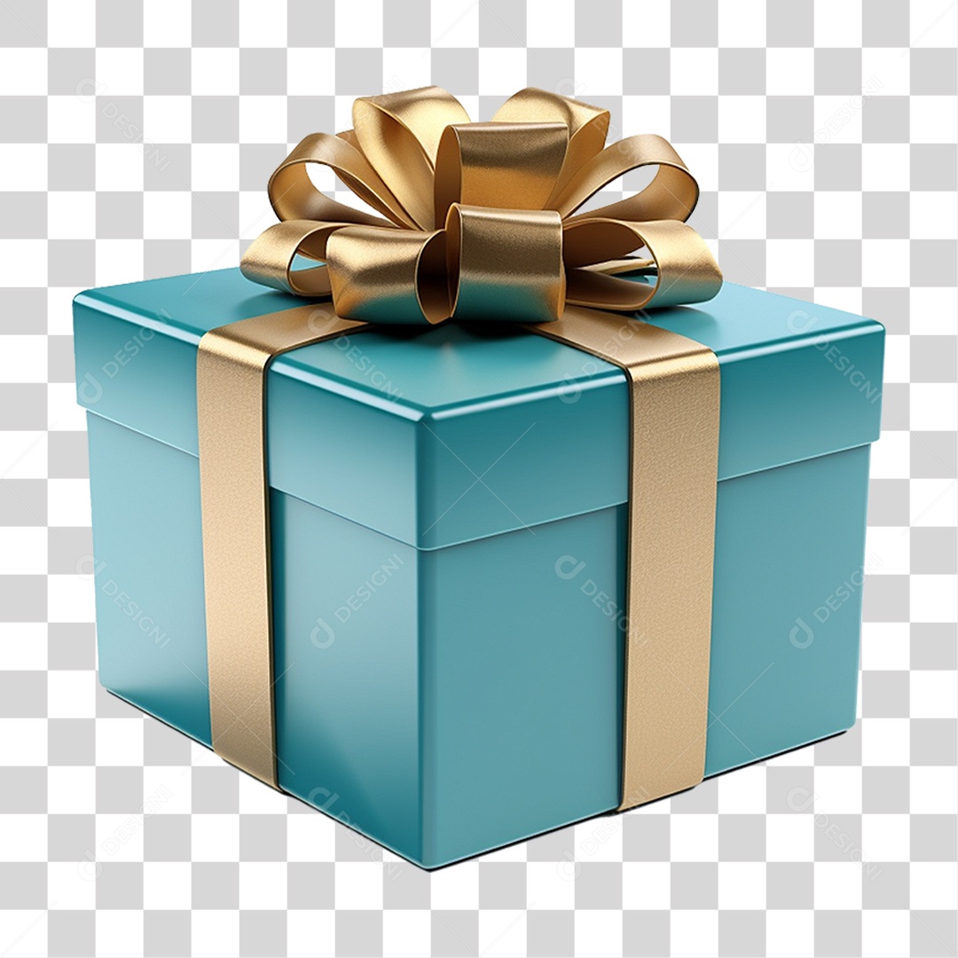 Transparent PNG Gift Box with Ribbon