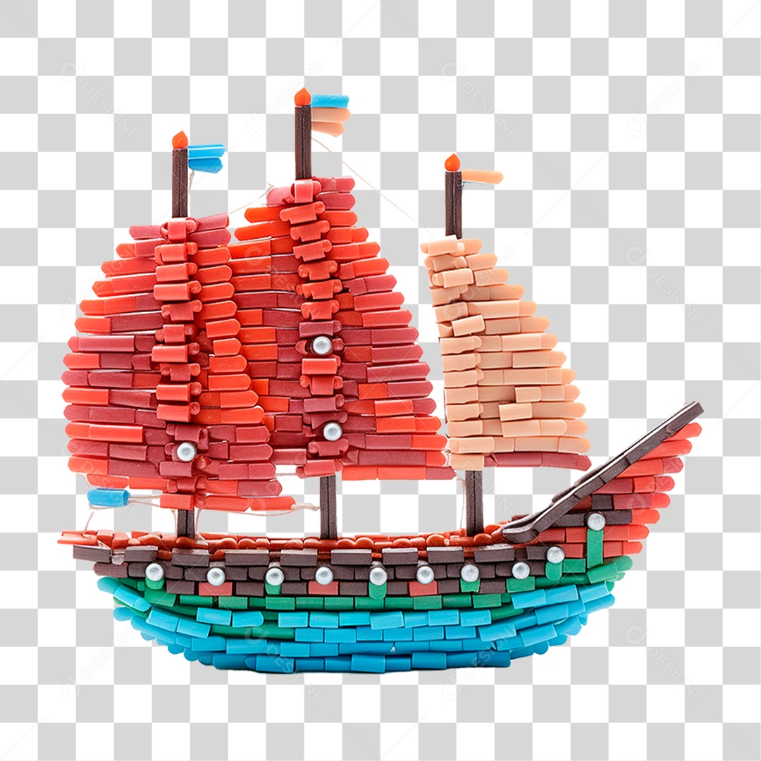 Barco de Brinquedo PNG Transparente