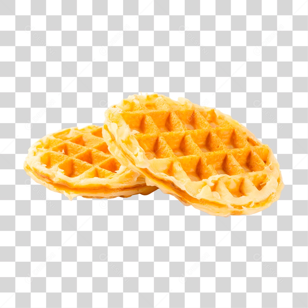 Waffles Recheado PNG Transparente