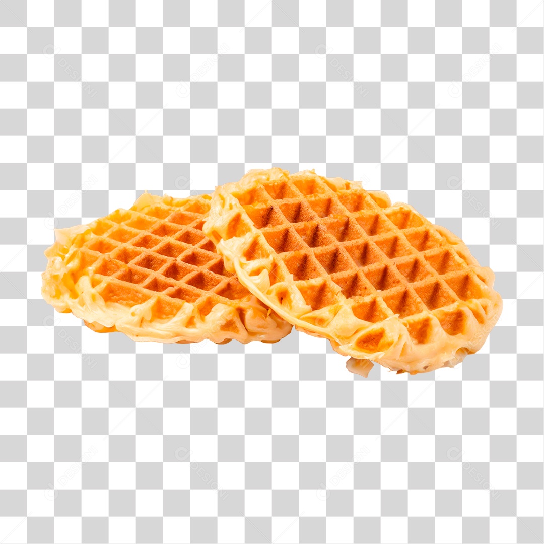 Waffles Recheado PNG Transparente