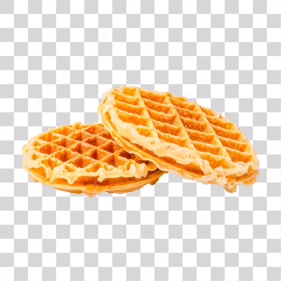 Waffles Recheado PNG Transparente