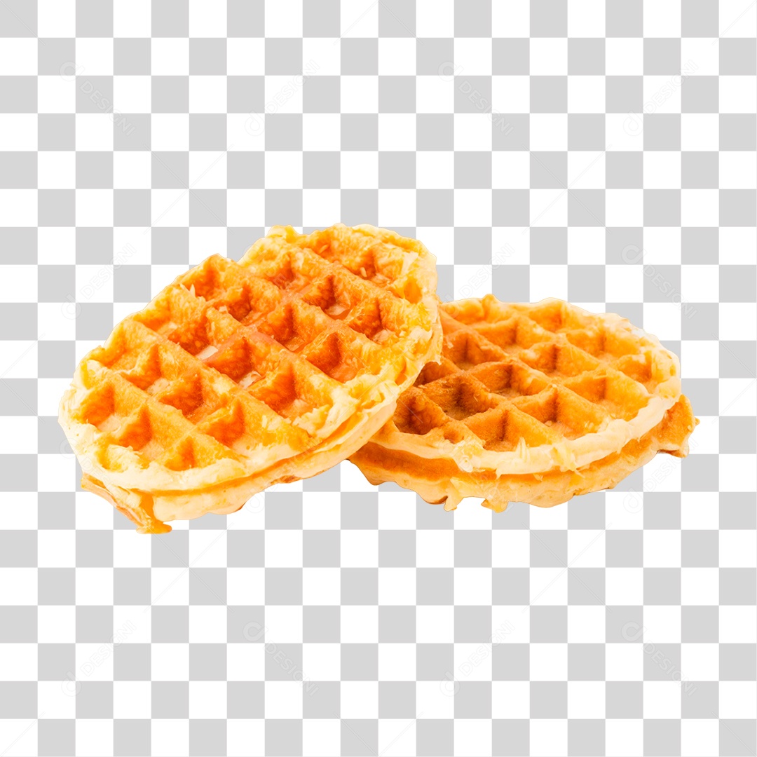 Waffles Recheado PNG Transparente