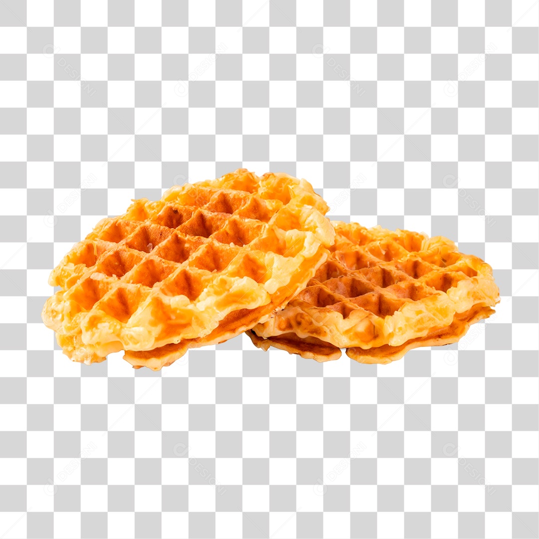 Waffles Recheado PNG Transparente