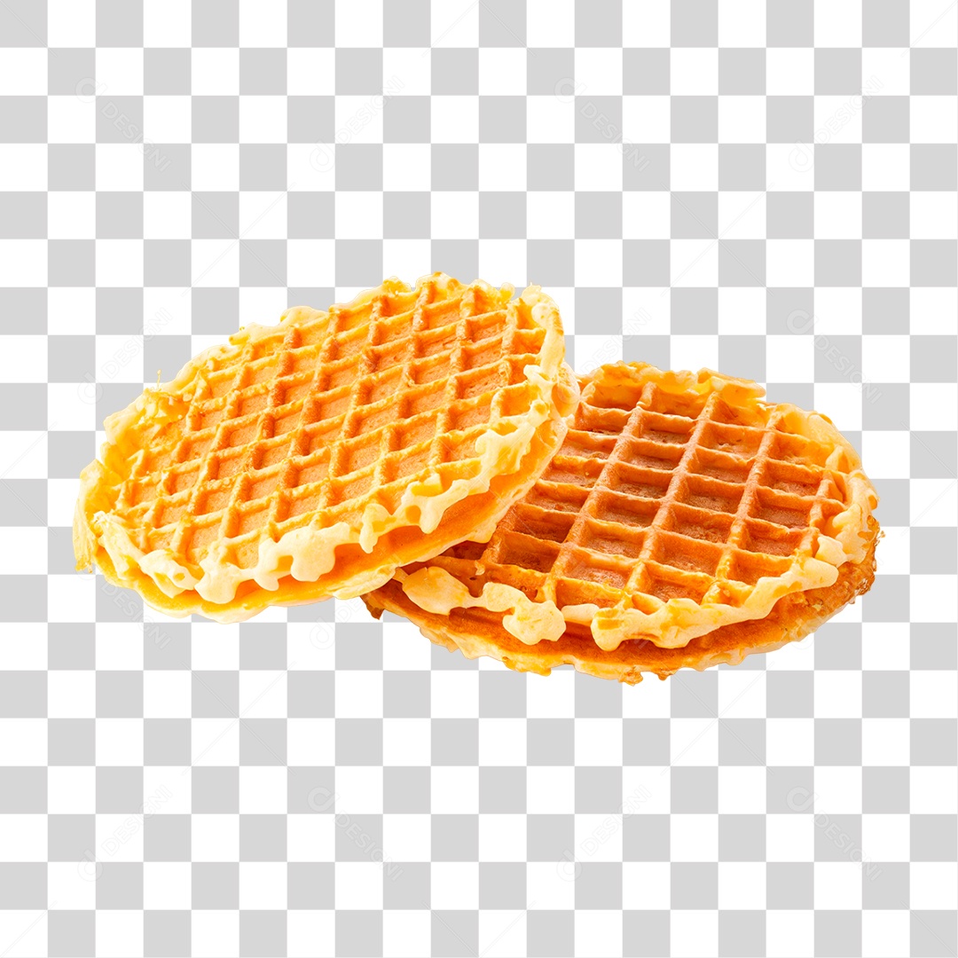 Waffles Recheado PNG Transparente