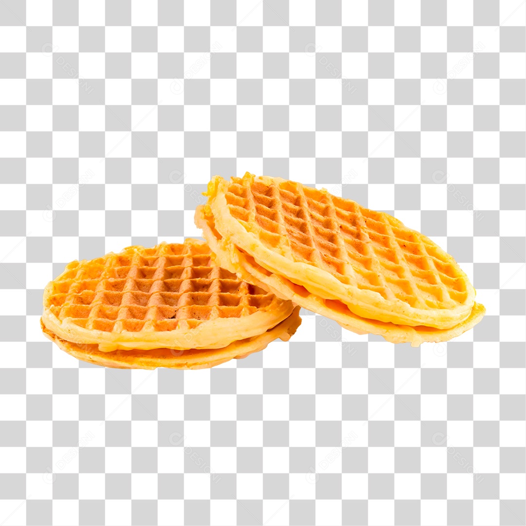 Waffles Recheado PNG Transparente