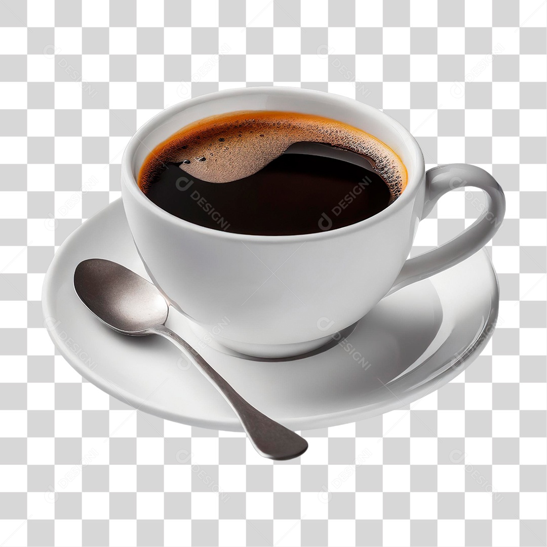 Café Preto em Xicara PNG Transparente
