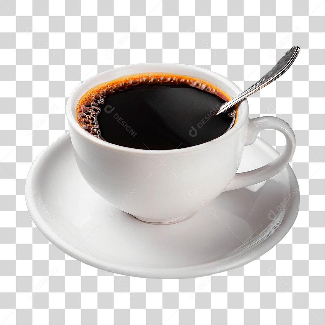 Café Preto em Xicara PNG Transparente