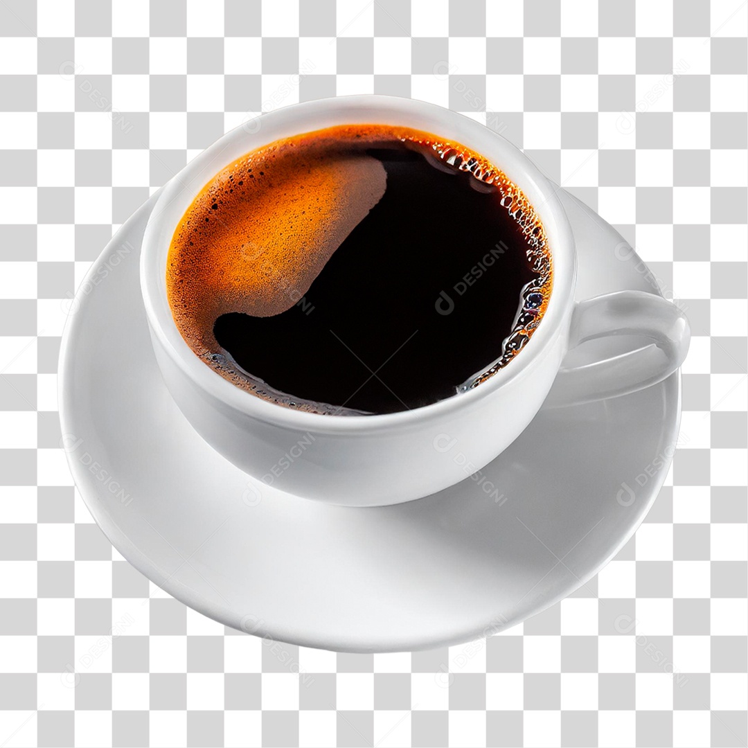 Café Preto em Xicara PNG Transparente