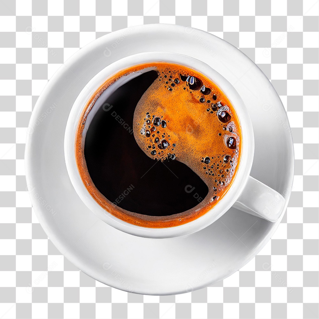 Café Preto em Xicara PNG Transparente