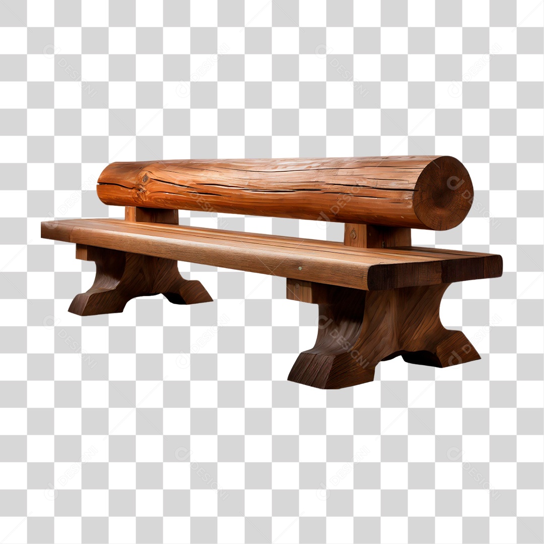 Banco de Madeira PNG Transparente