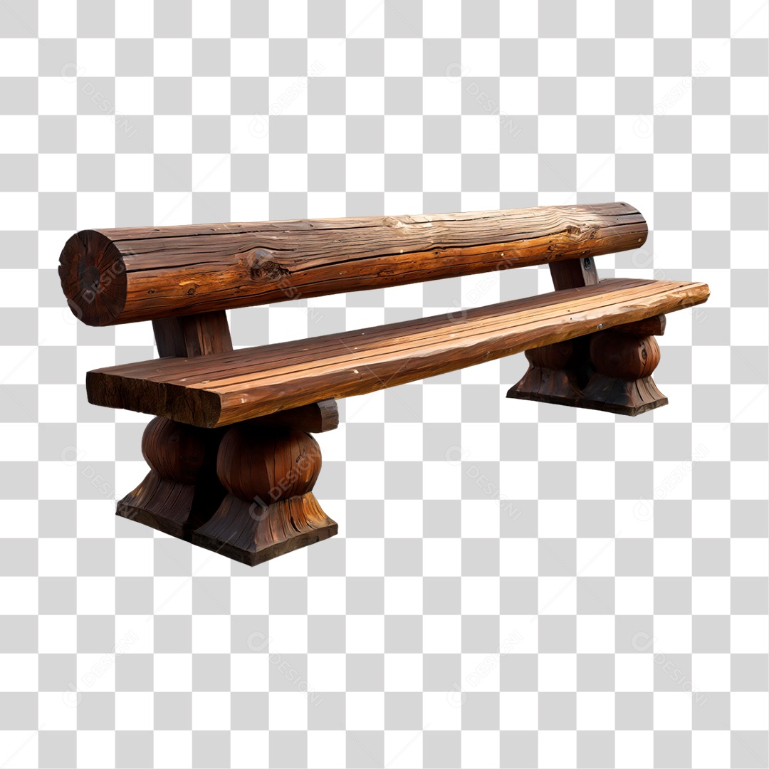 Banco de Madeira PNG Transparente