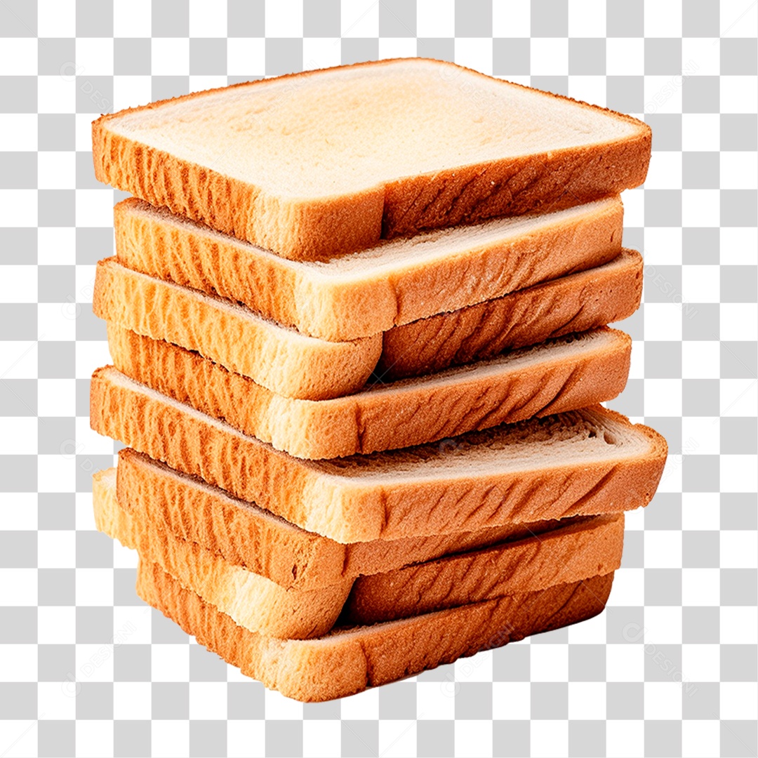 Pilha de Pães PNG Transparente