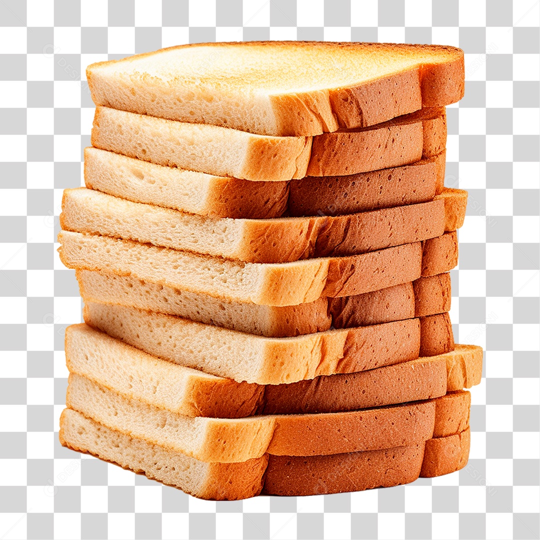Pilha de Pães PNG Transparente