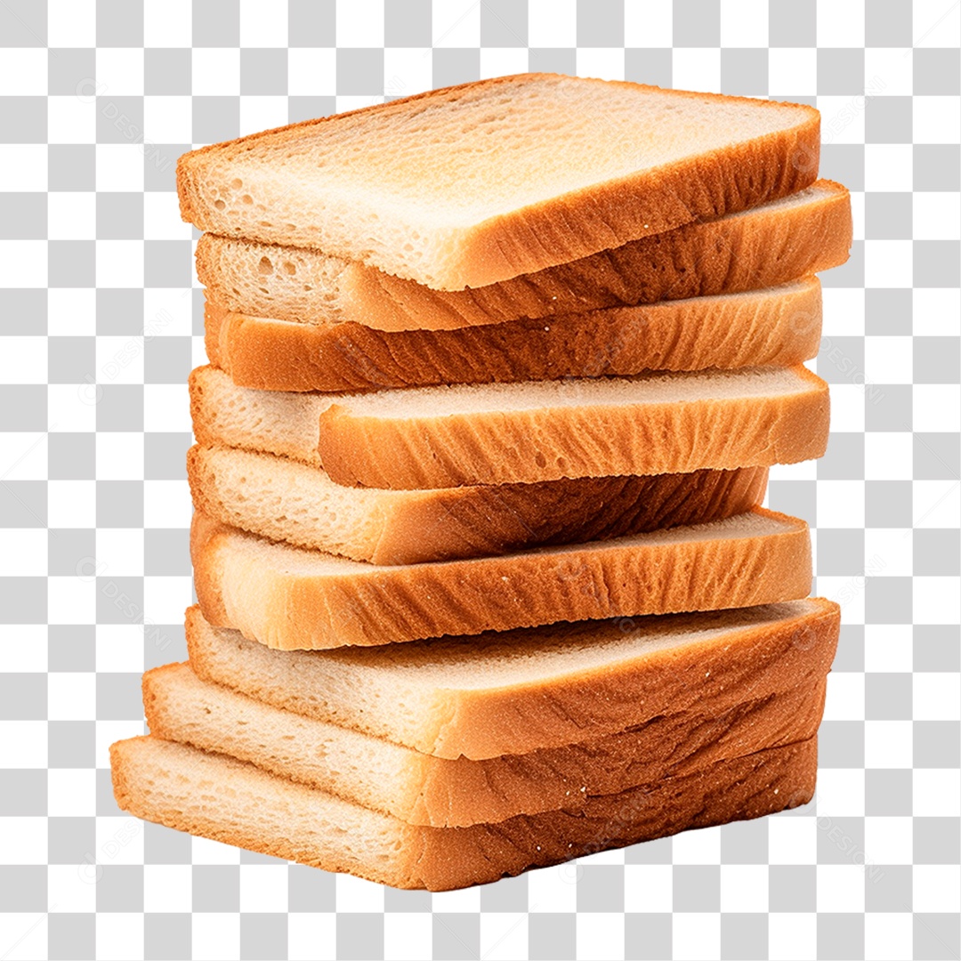 Pilha de Pães PNG Transparente