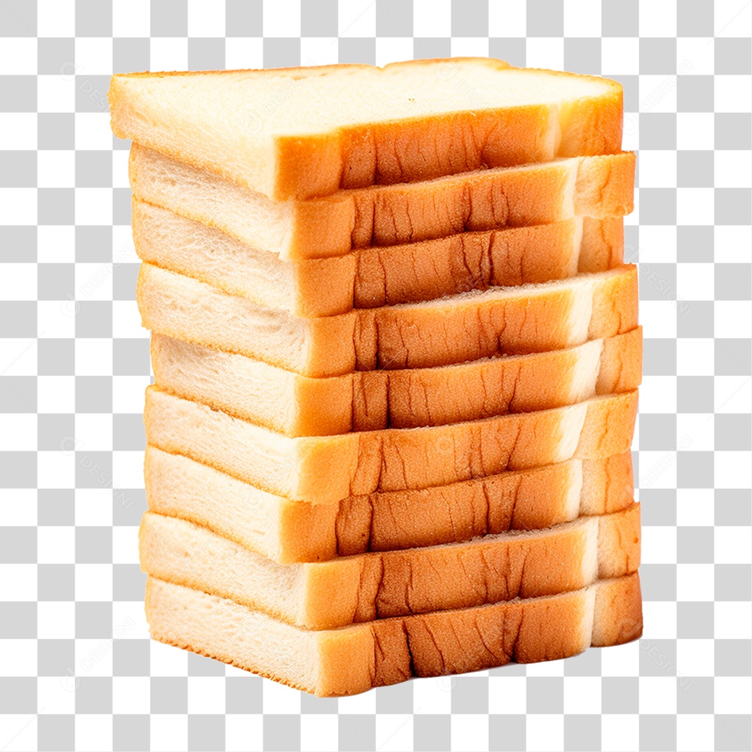 Pilha de Pães PNG Transparente