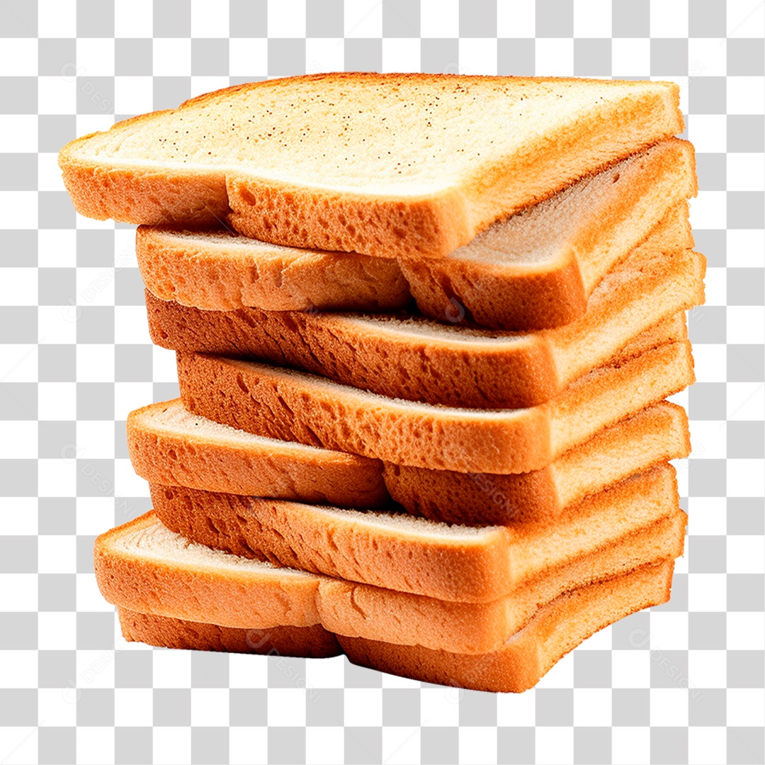 Pilha de Pães PNG Transparente