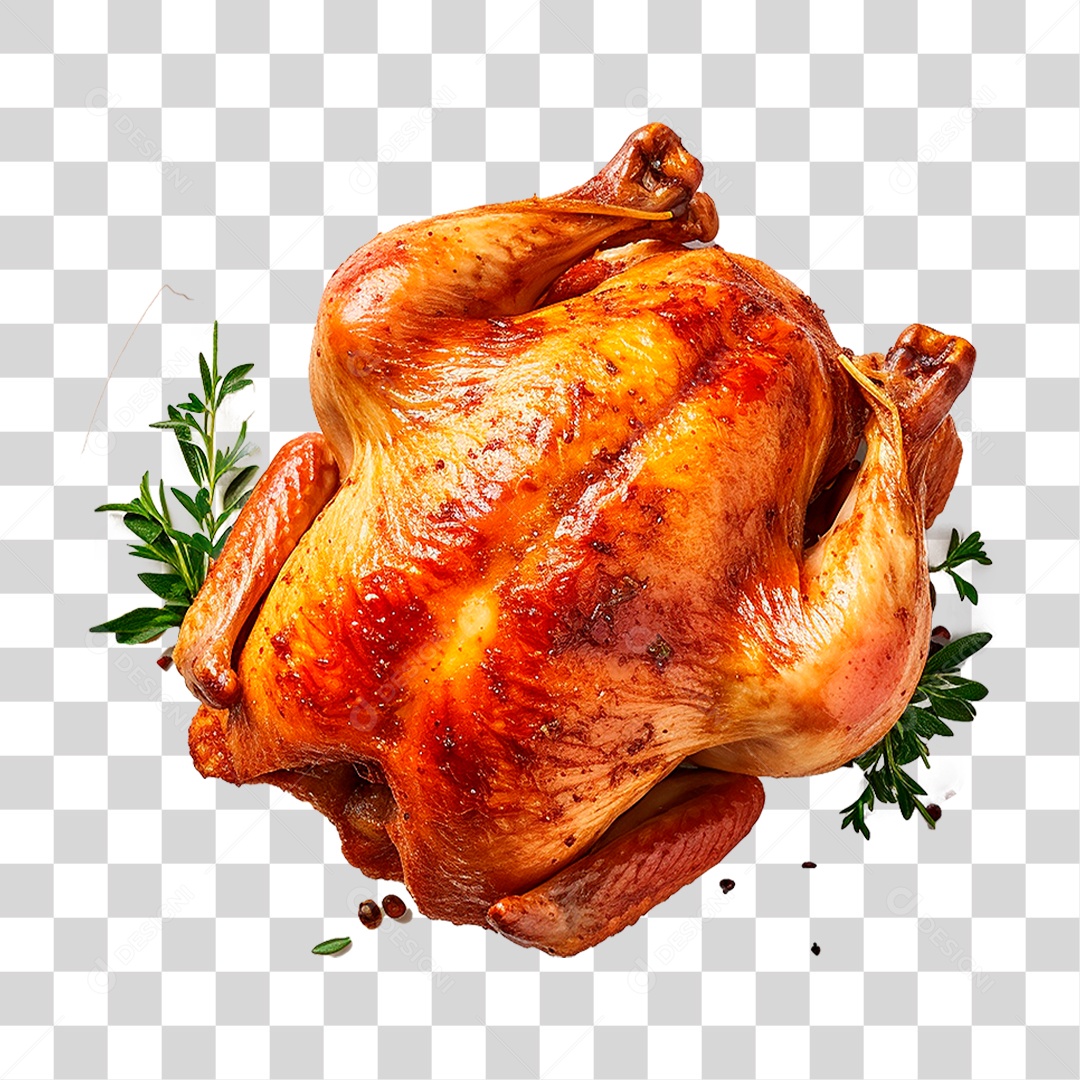 Prato de Frango Assado PNG Transparente