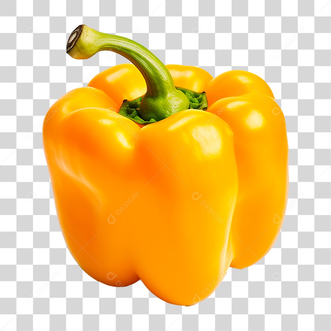 Pimentão Amarelo PNG Transparente