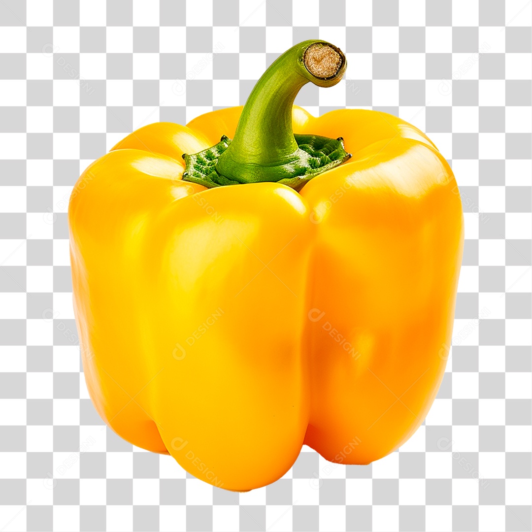 Pimentão Amarelo PNG Transparente