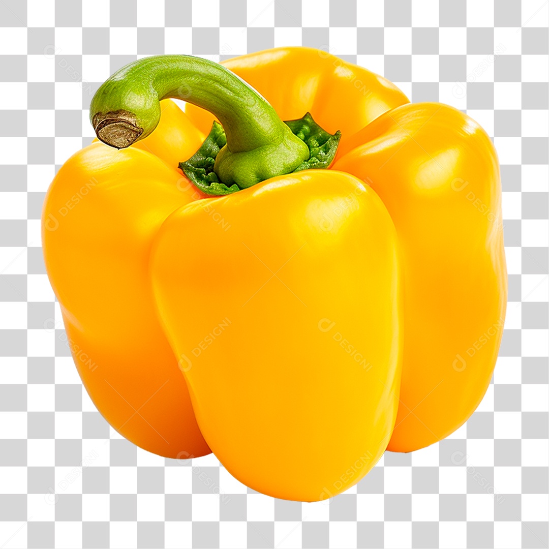 Pimentão Amarelo PNG Transparente