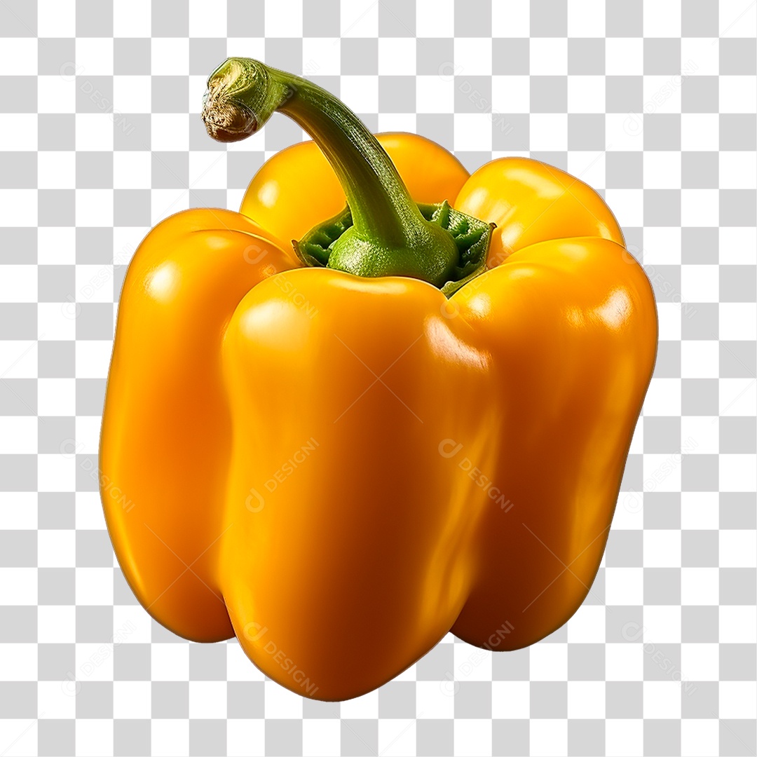 Pimentão Amarelo PNG Transparente
