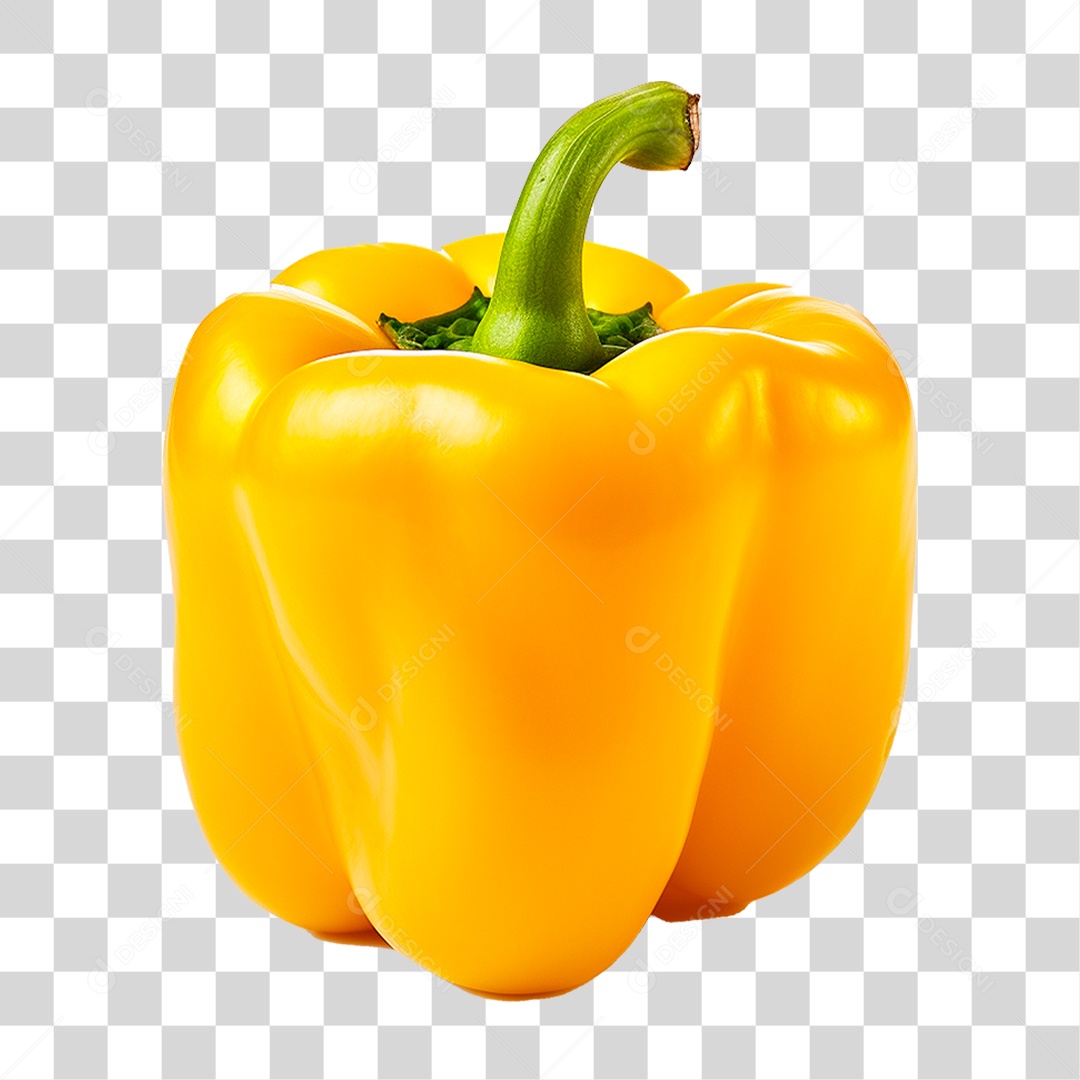 Pimentão Amarelo PNG Transparente
