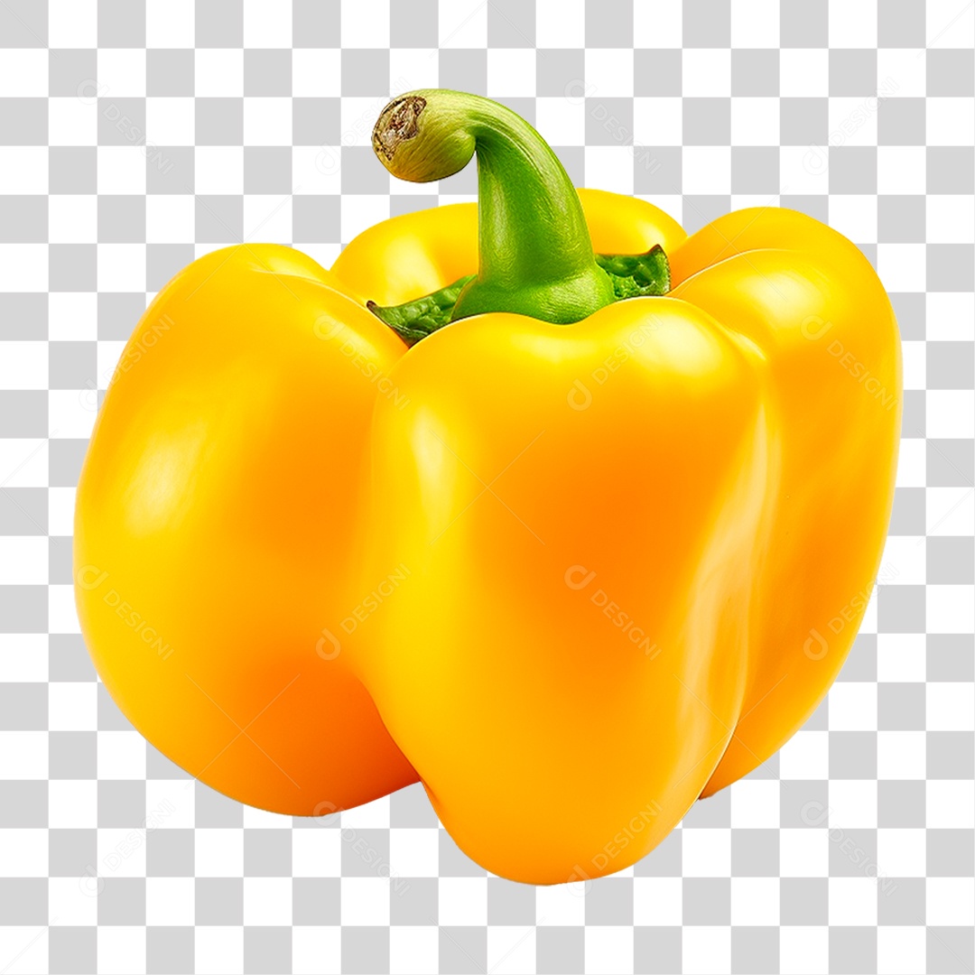 Pimentão Amarelo PNG Transparente