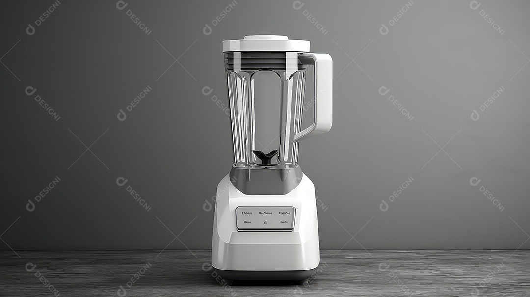 Liquidificador isolado em fundo cinza