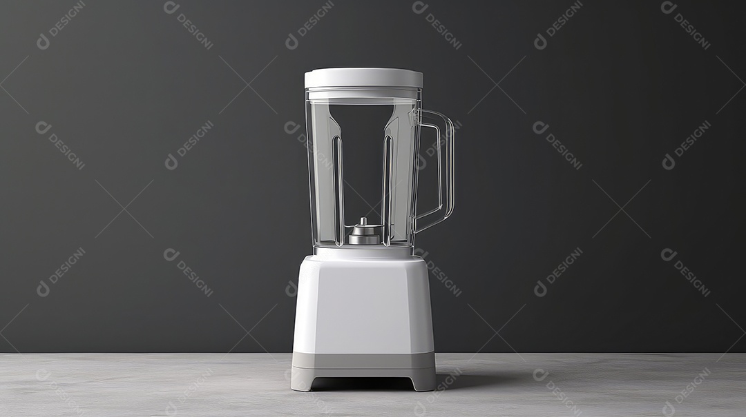Liquidificador isolado em fundo cinza