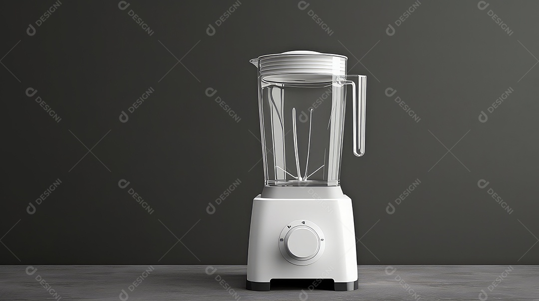 Liquidificador isolado em fundo cinza