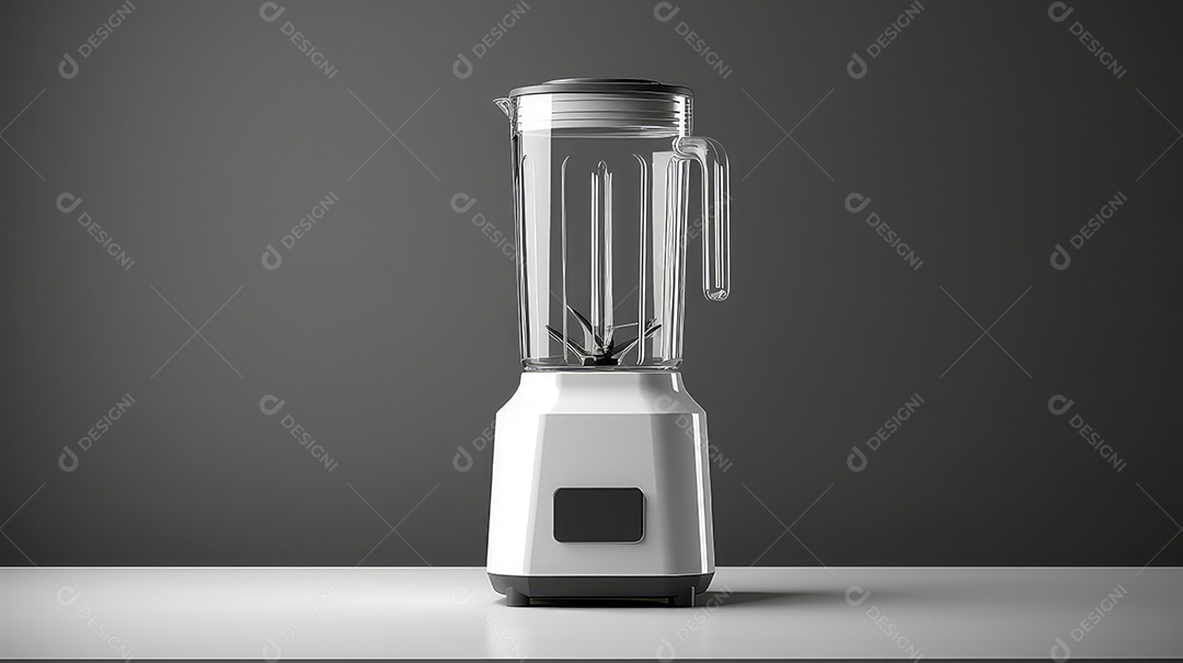 Liquidificador isolado em fundo cinza