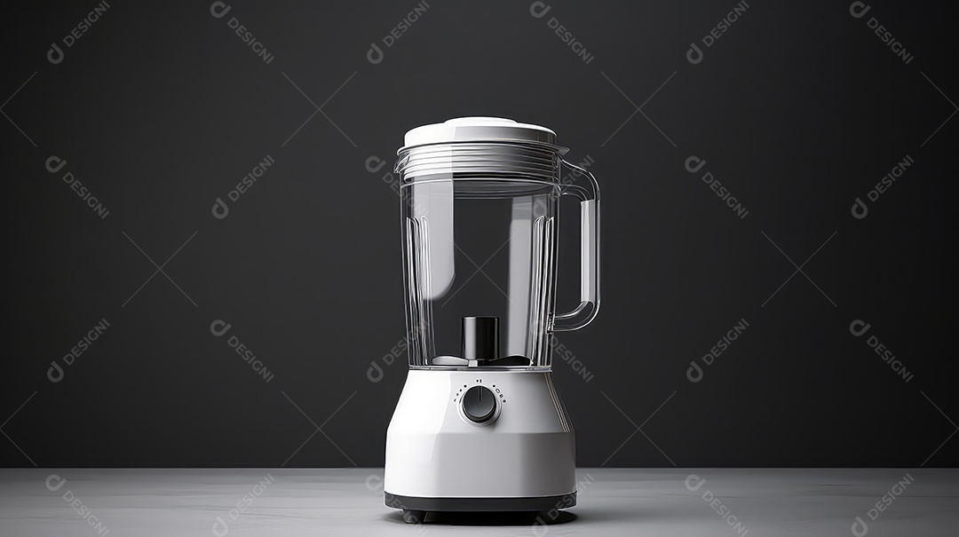 Liquidificador isolado em fundo cinza