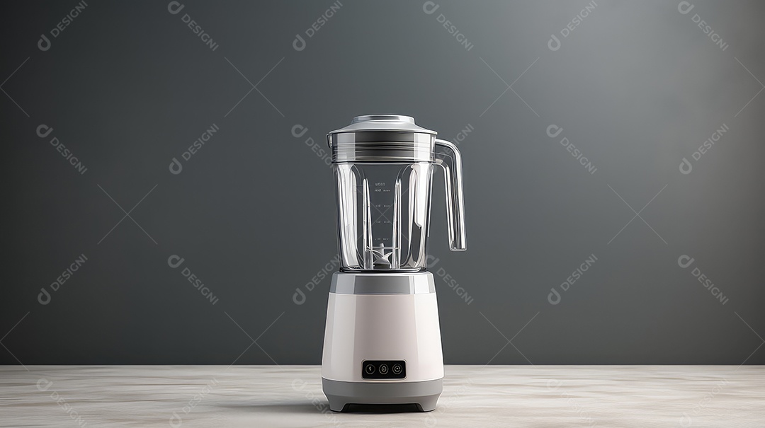 Liquidificador isolado em fundo cinza