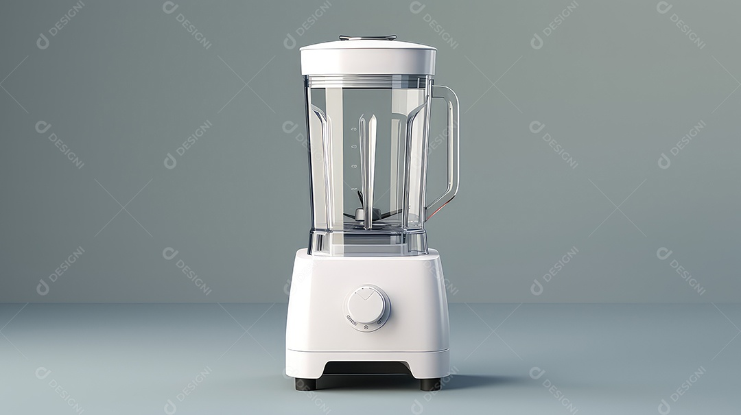 Liquidificador isolado em fundo cinza