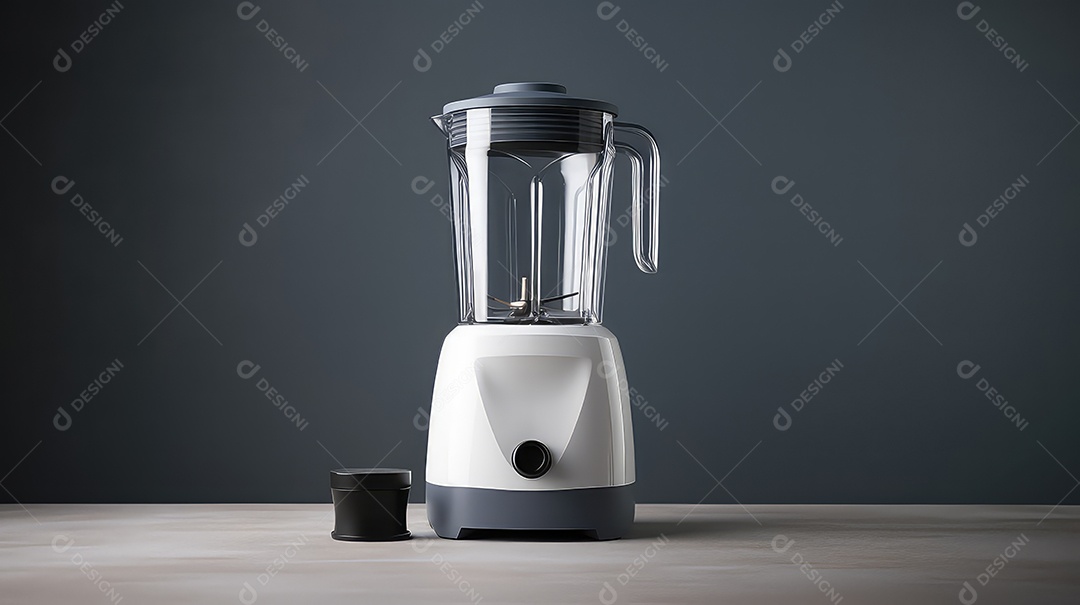Liquidificador isolado em fundo cinza