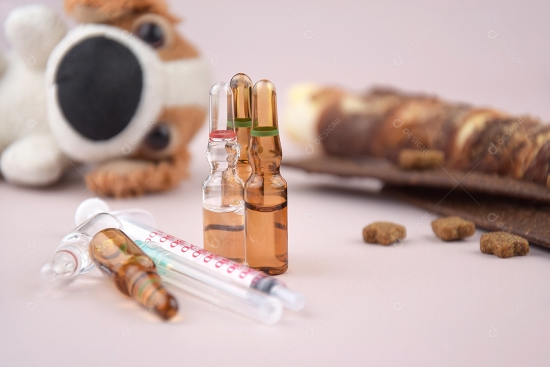 Vacinação de cachorro campanha