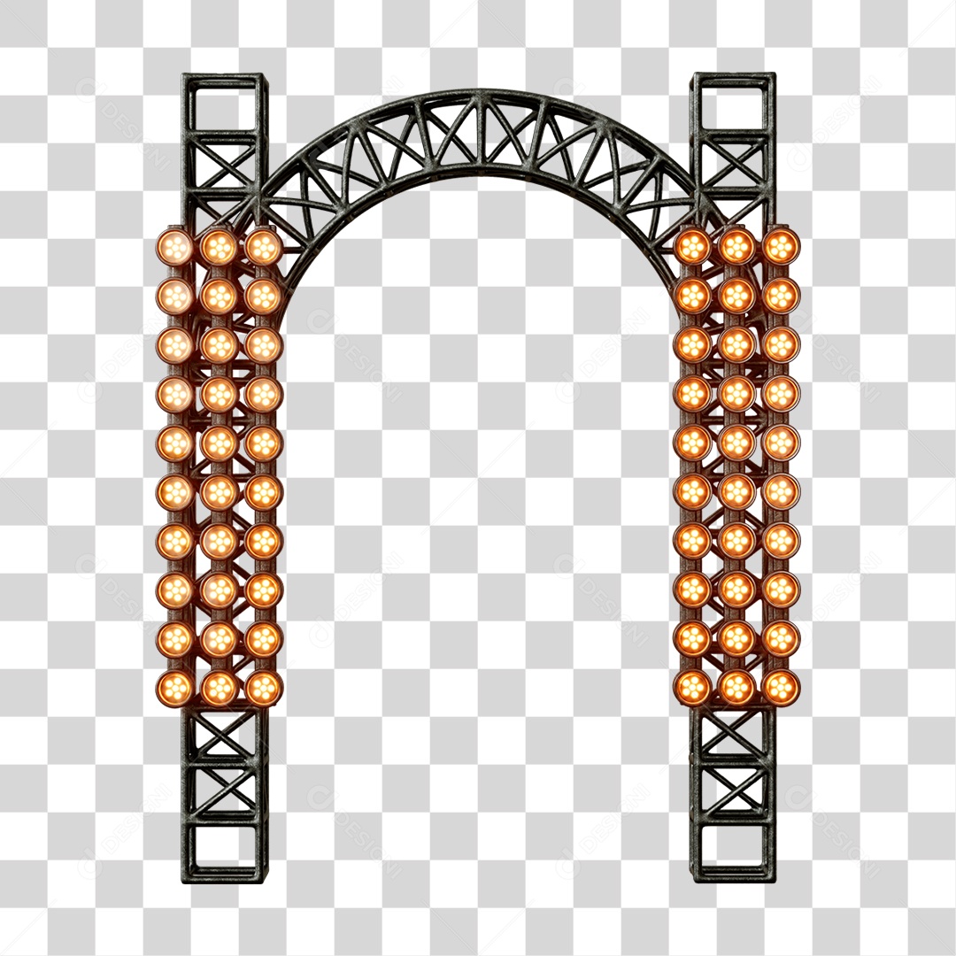 Painel Luzes Holofotes PNG Transparente