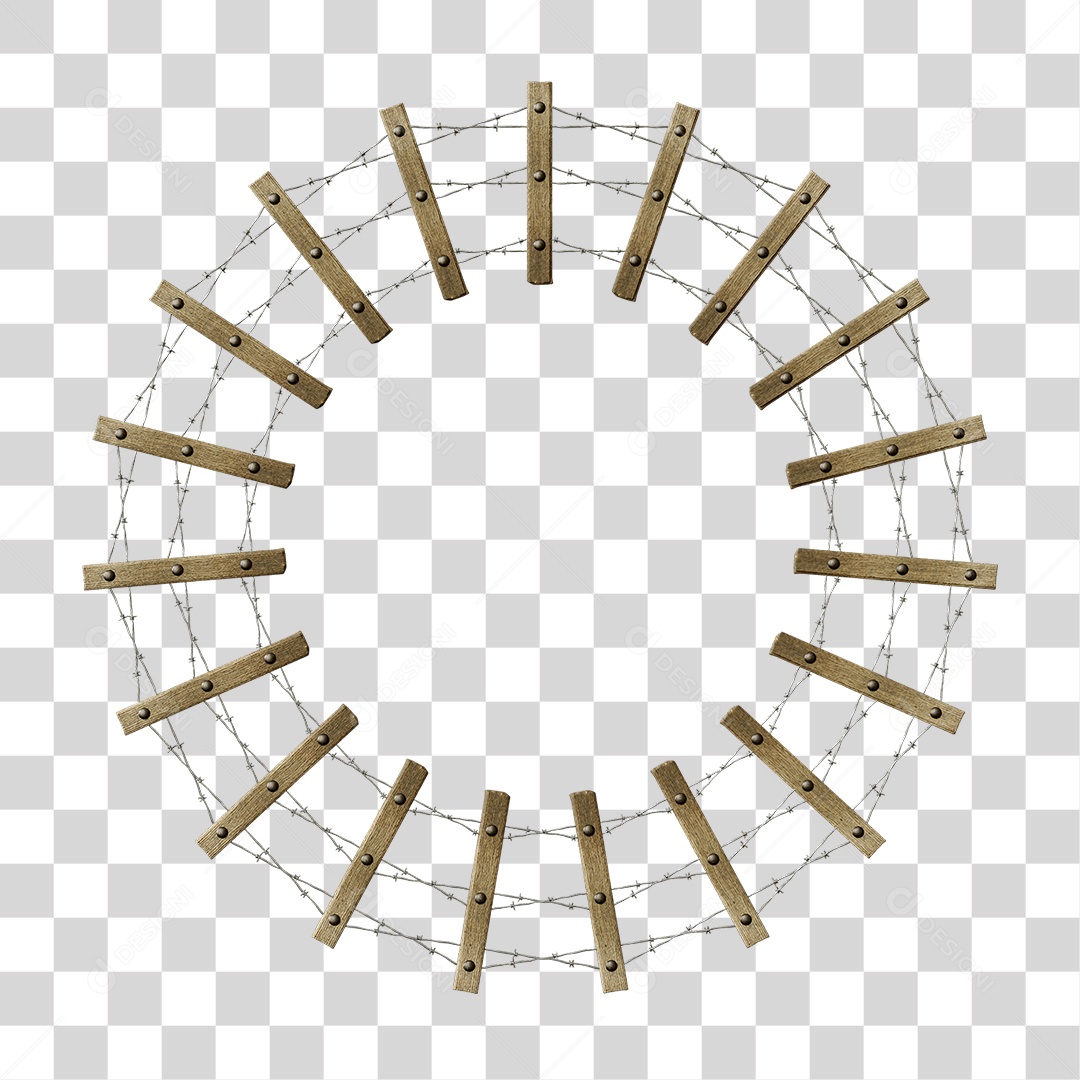 Círculo Arames PNG Transparente