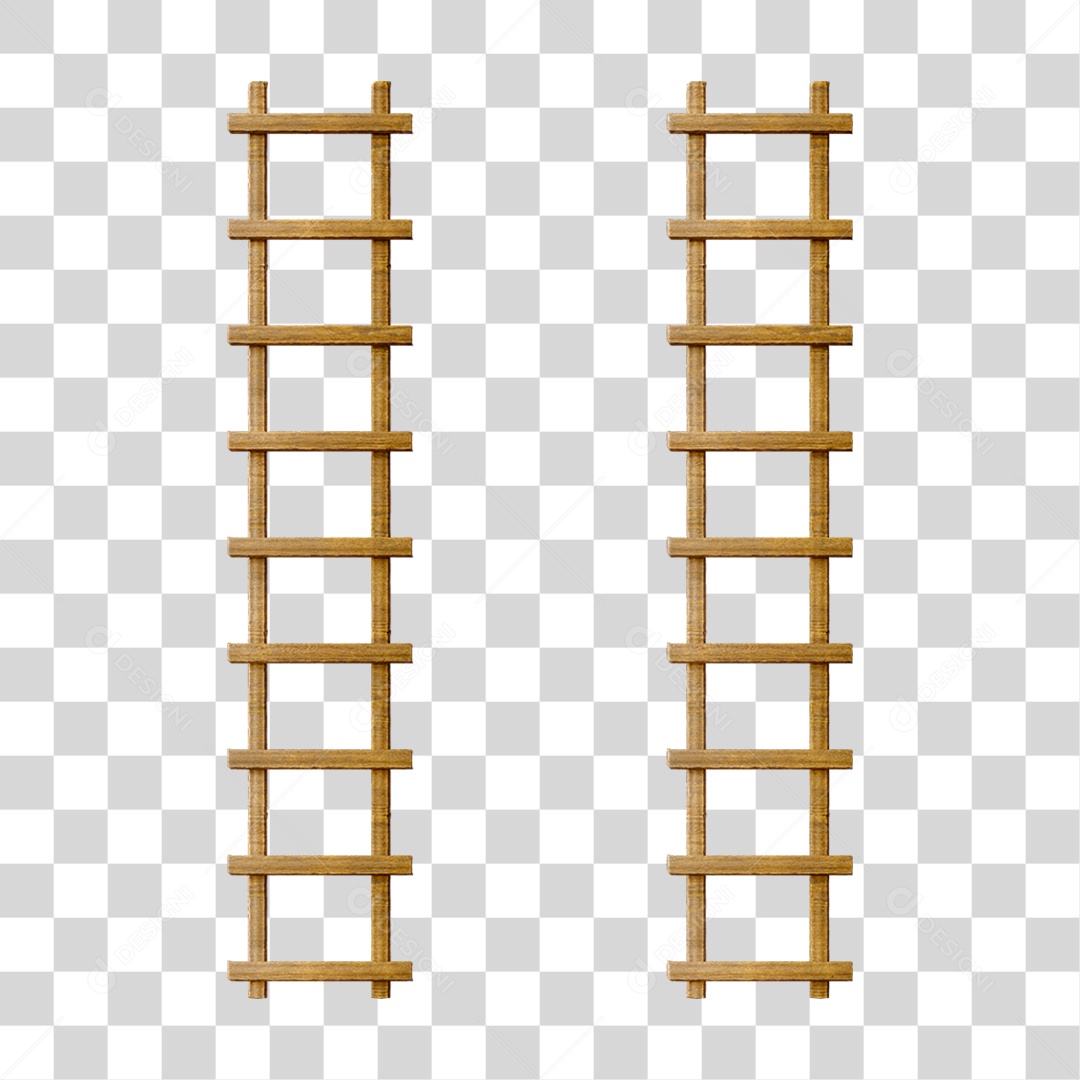 Escadas Madeira PNG Transparente