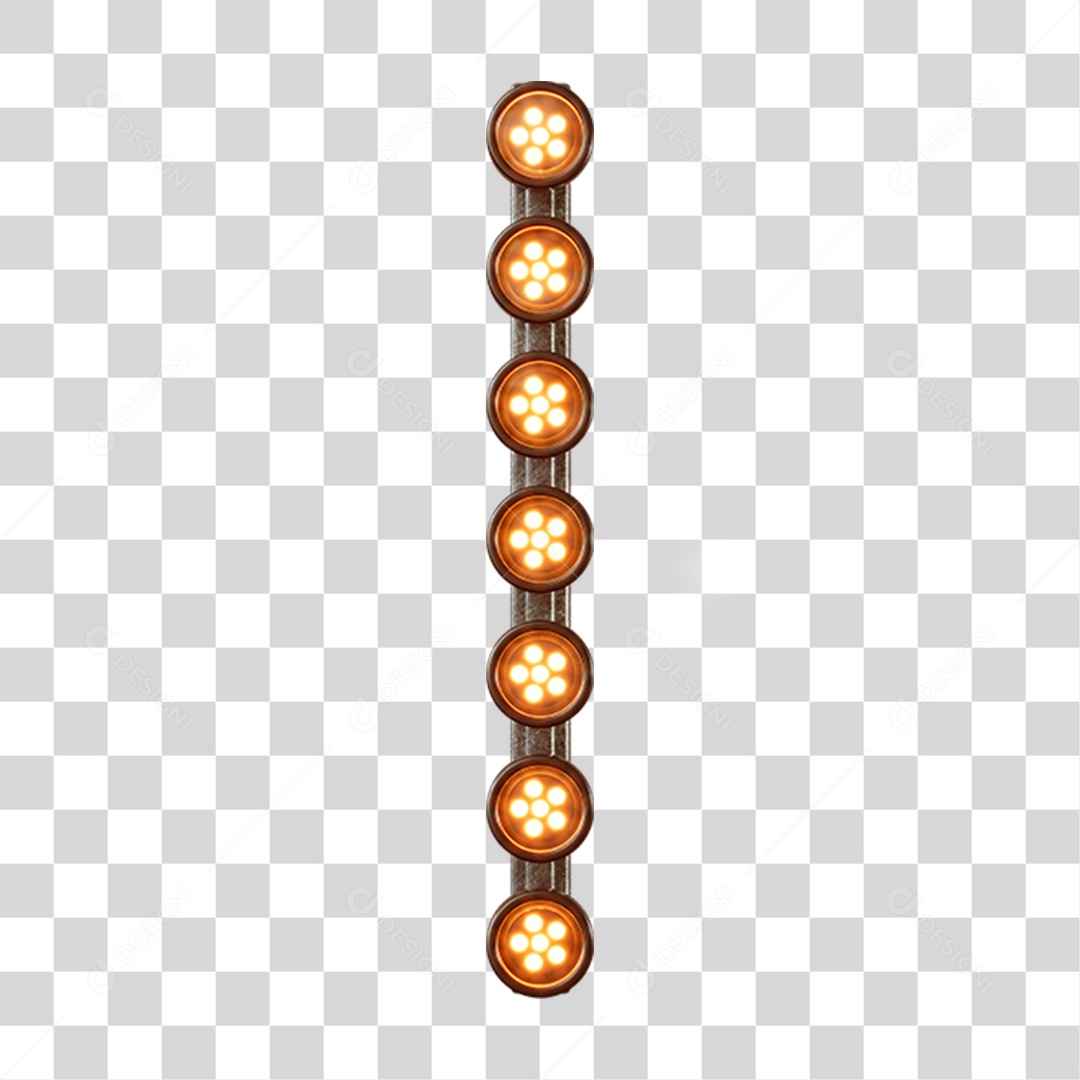 Painel Luzes Holofotes PNG Transparente